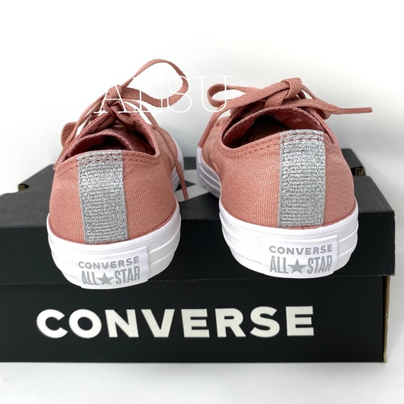 Converse Ctas Low Top Canvas Rust Pink K/W - Picture 7 of 10